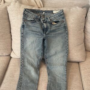 rag & bone Light Blue Straight Leg Jeans